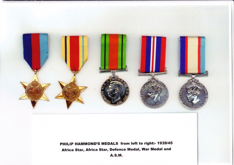 Hammond medals WWII